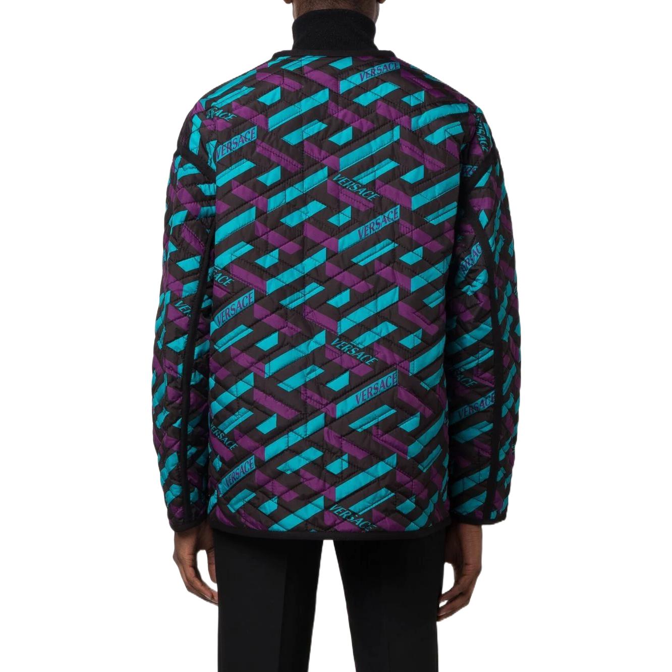 VERSACE JEANS COUTURE FW22  Blue Reversible La Greca Logo Print Jacket 1006663-1A04934-5G320 圖 5