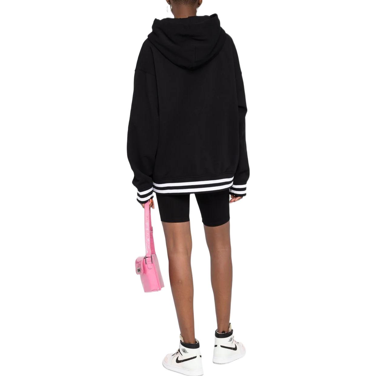 Purchase 베르사체 진즈 꾸뛰르 FW22 블랙 로고 후디 유니섹스 73GAIG0-1CF00-G899