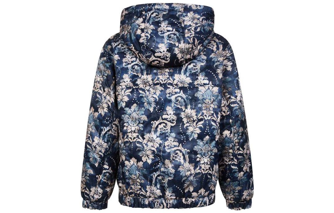 Lookbook VERSACE JEANS COUTURE FW22 Floral Print Hooded Jacket Blue Men’s. 73GAS401-NH005-259