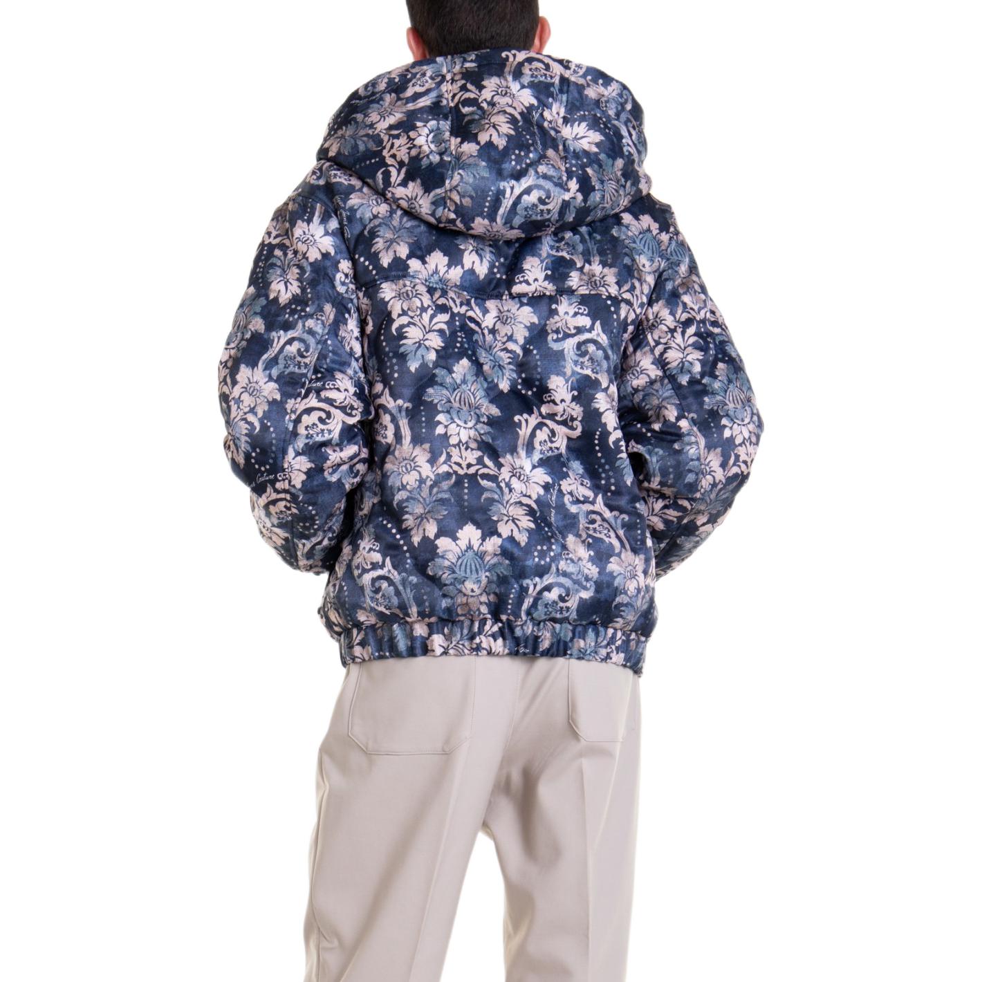 Purchase VERSACE JEANS COUTURE FW22 Floral Print Hooded Jacket Blue Men’s. 73GAS401-NH005-259