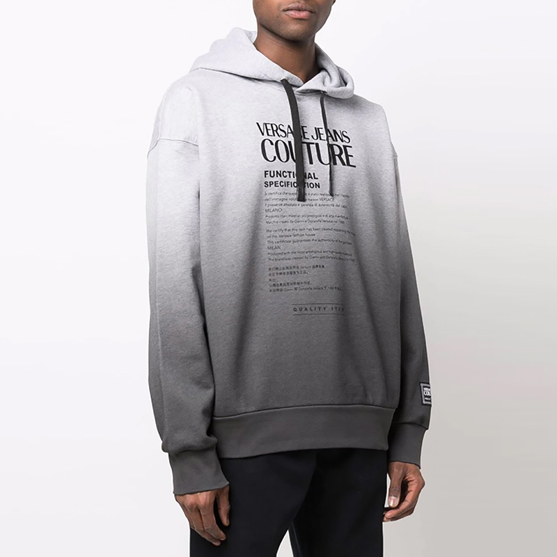VERSACE JEANS COUTURE FW22 Letter Print Hooded Loose Sweatshirt . 72GAIP05-CF04P-E77 圖 6