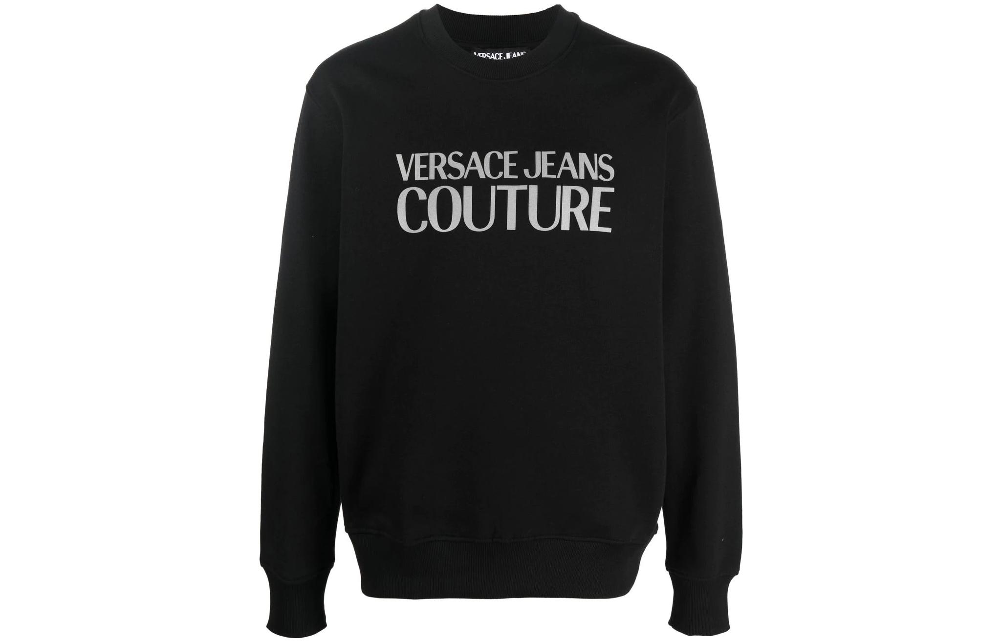 VERSACE JEANS COUTURE FW22 Logo Print Crewneck Long Sleeve Sweatshirt Black. 73GAIT0-1CF00T-C89 圖 2