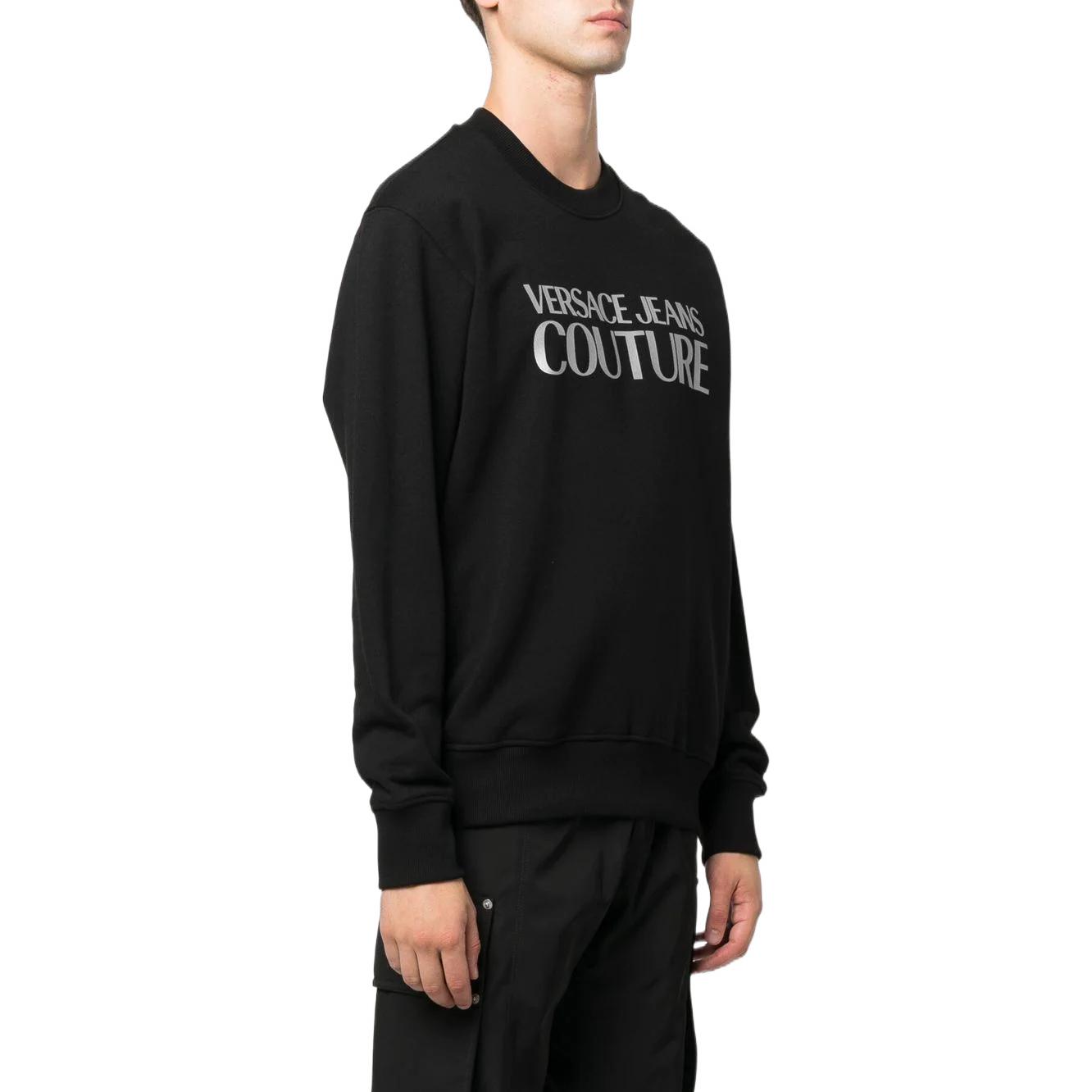 VERSACE JEANS COUTURE FW22 Logo Print Crewneck Long Sleeve Sweatshirt Black. 73GAIT0-1CF00T-C89 圖 5