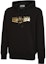 Shop VERSACE JEANS COUTURE FW22 Logo Print Hoodie Black Long Sleeve Sweatshirt 73GAIT30-CF00O-G89