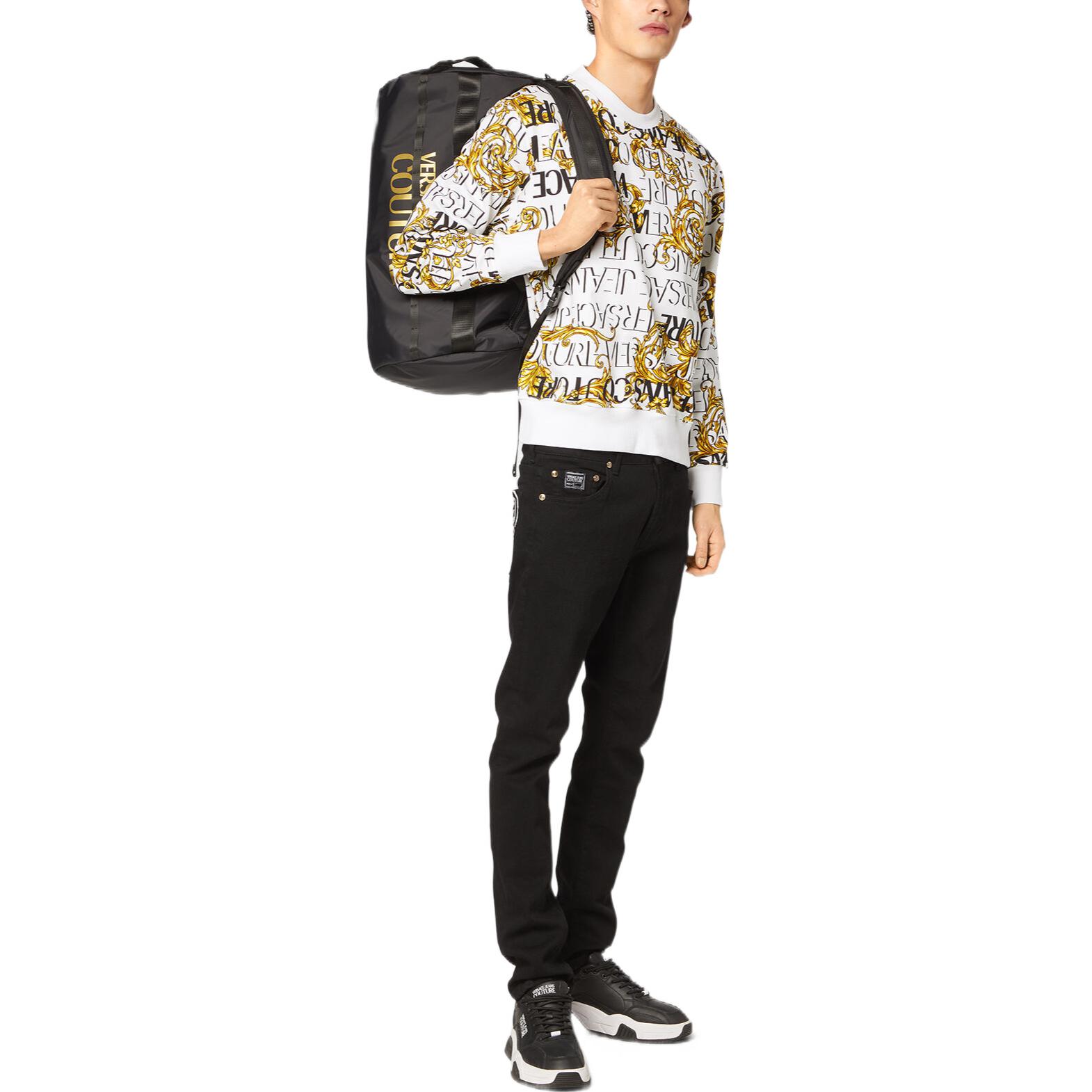 Lookbook VERSACE JEANS COUTURE Baju Lengan Panjang Putih Logo Lelaki FW22. E73GAI3R0-EFS041_EG03