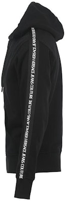 ヴェルサーチ ジーンズ クチュール FW23 ブラックフーディー レタープリントデザイン 75GAIF1-1CF03-F899 Shop ヴェルサーチ ジーンズ クチュール FW23 ブラックフーディー レタープリントデザイン 75GAIF1-1CF03-F899