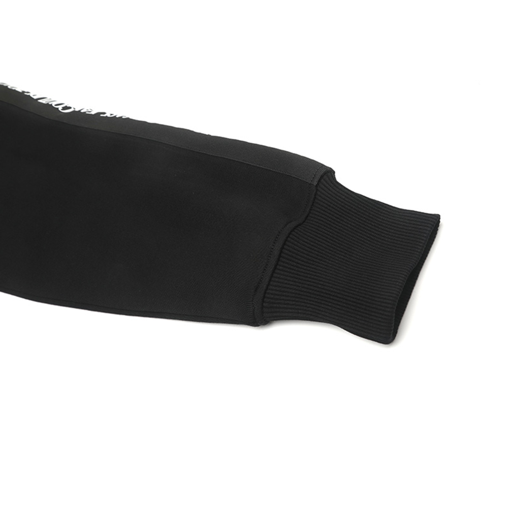 Details for ヴェルサーチ ジーンズ クチュール FW23 ブラックフーディー レタープリントデザイン 75GAIF1-1CF03-F899