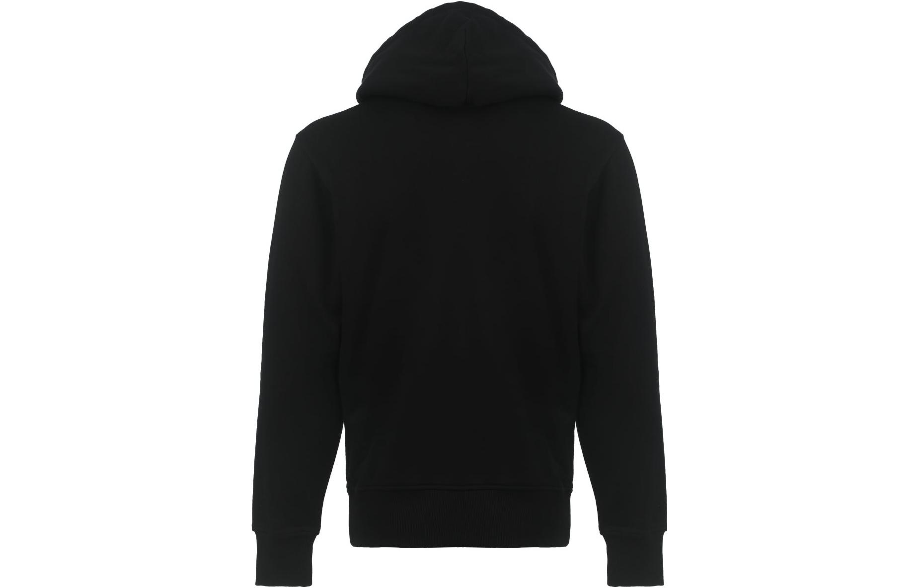 Lookbook Sudadera con capucha negra VERSACE JEANS COUTURE FW23 con logo y cordón ajustable. 75GAIG01-CF00G-899