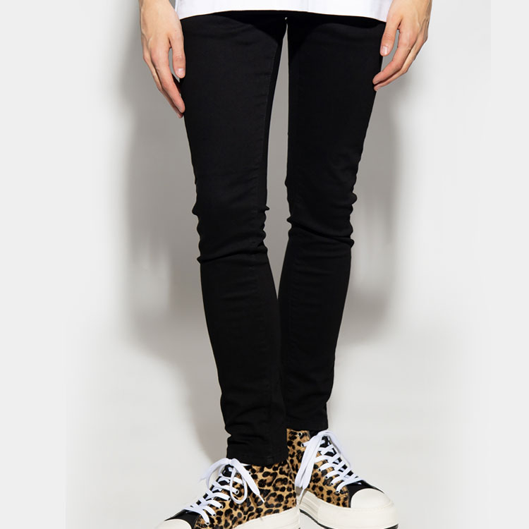 Purchase 베르사체 진스 꾸뛰르 FW23 블랙 슬림핏 스트레이트 진. 75GAB5K0-CDW00-909