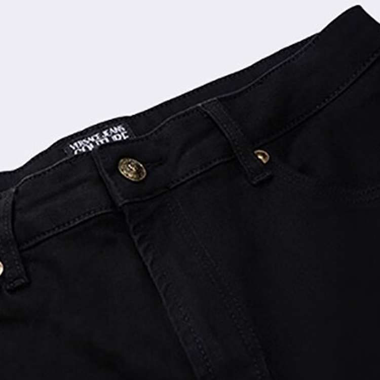 Details for 베르사체 진스 꾸뛰르 FW23 블랙 슬림핏 스트레이트 진. 75GAB5K0-CDW00-909