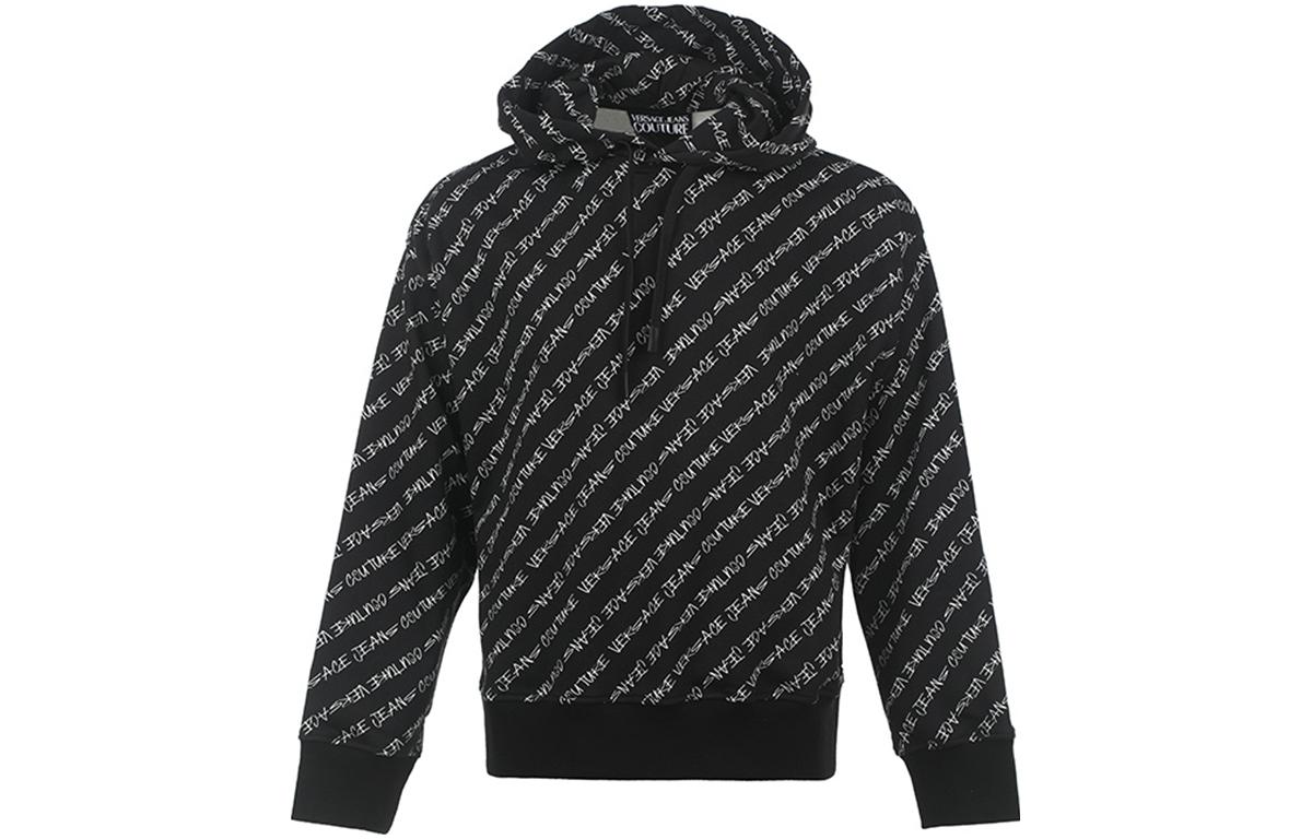 Order Sudadera Capucha Negra VERSACE JEANS COUTURE FW23 Logo Integral 75GAI3C-0FS10-3899
