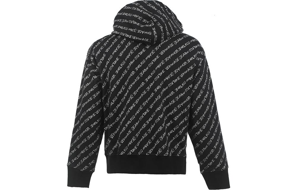 Lookbook Sudadera Capucha Negra VERSACE JEANS COUTURE FW23 Logo Integral 75GAI3C-0FS10-3899