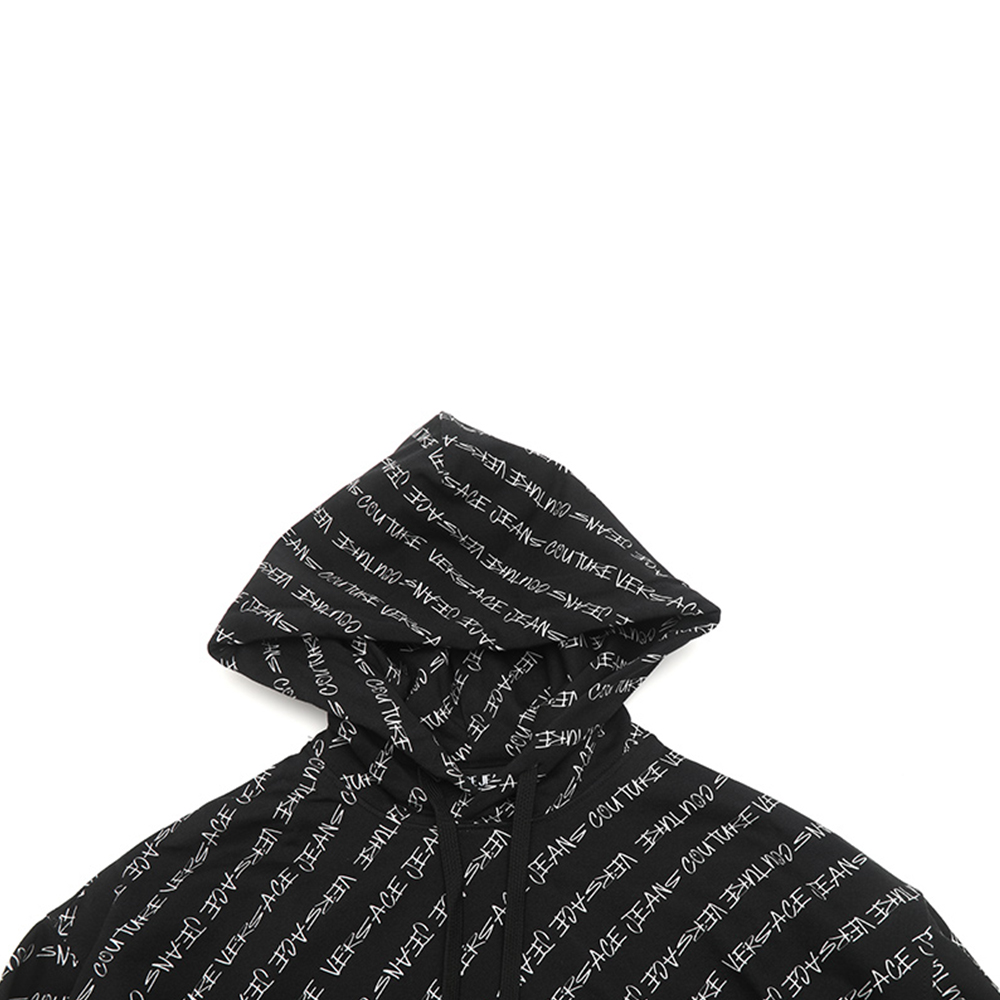 Purchase Sudadera Capucha Negra VERSACE JEANS COUTURE FW23 Logo Integral 75GAI3C-0FS10-3899