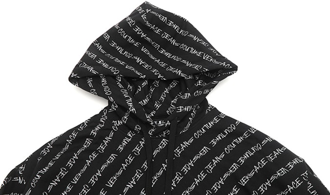 Sudadera Capucha Negra VERSACE JEANS COUTURE FW23 Logo Integral 75GAI3C-0FS10-3899 Purchase Sudadera Capucha Negra VERSACE JEANS COUTURE FW23 Logo Integral 75GAI3C-0FS10-3899