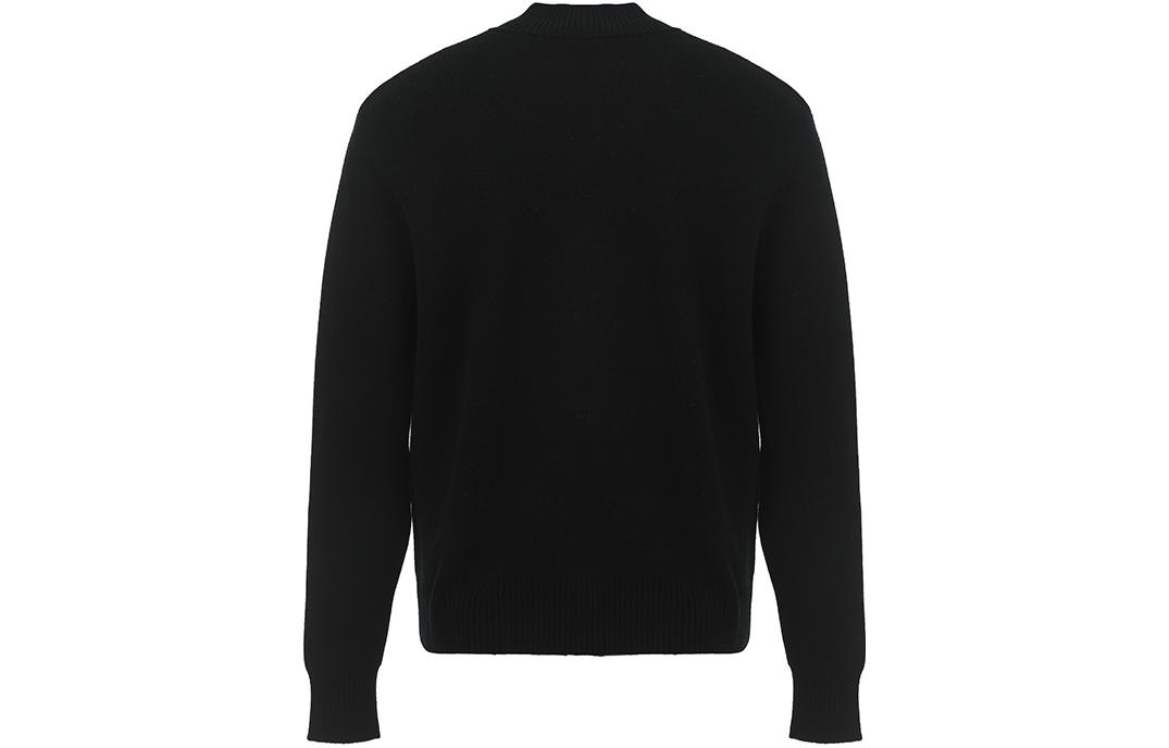 VERSACE JEANS COUTURE FW23 Black Letter Print Knit Zip-Up Sweater Men 75GAFM12-CM11A-A0E 圖 3