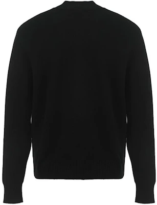 VERSACE JEANS COUTURE FW23 Sweater Pria Hitam Print Letter Knit Zip-Up 75GAFM12-CM11A-A0E Lookbook VERSACE JEANS COUTURE FW23 Sweater Pria Hitam Print Letter Knit Zip-Up 75GAFM12-CM11A-A0E
