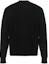 Lookbook VERSACE JEANS COUTURE FW23 Sweater Pria Hitam Print Letter Knit Zip-Up 75GAFM12-CM11A-A0E