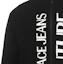 Sizing VERSACE JEANS COUTURE FW23 Sweater Pria Hitam Print Letter Knit Zip-Up 75GAFM12-CM11A-A0E