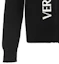 Cheap VERSACE JEANS COUTURE FW23 Sweater Pria Hitam Print Letter Knit Zip-Up 75GAFM12-CM11A-A0E