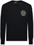 Buy VERSACE JEANS COUTURE FW23 Black Logo Embroidered Crewneck Knit Sweater Men 75GAFM00-CM06H-899