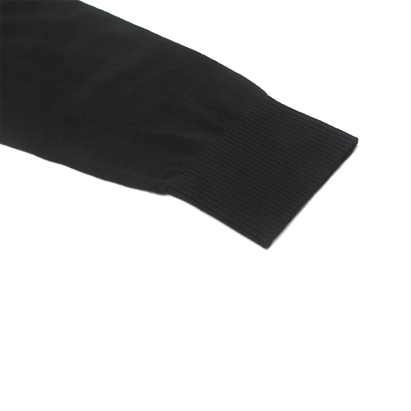 VERSACE JEANS COUTURE FW23 Black Logo Embroidered Crewneck Knit Sweater Men 75GAFM00-CM06H-899 圖 5