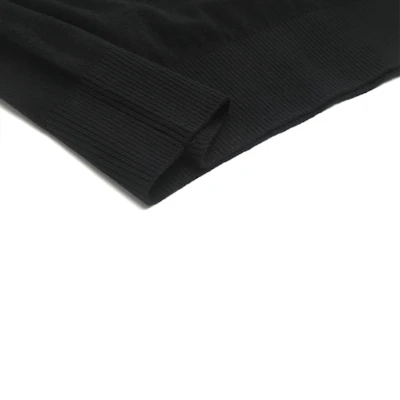 VERSACE JEANS COUTURE FW23 Black Logo Embroidered Crewneck Knit Sweater Men 75GAFM00-CM06H-899 Details for VERSACE JEANS COUTURE FW23 Black Logo Embroidered Crewneck Knit Sweater Men 75GAFM00-CM06H-899