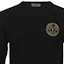 Sizing VERSACE JEANS COUTURE FW23 Black Logo Embroidered Crewneck Knit Sweater Men 75GAFM00-CM06H-899