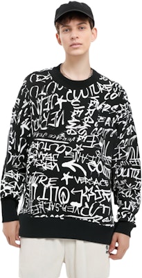 VERSACE JEANS COUTURE FW23 Logo Print Crewneck Sweatshirt Black . 75GAI3O0-FS093-899 1