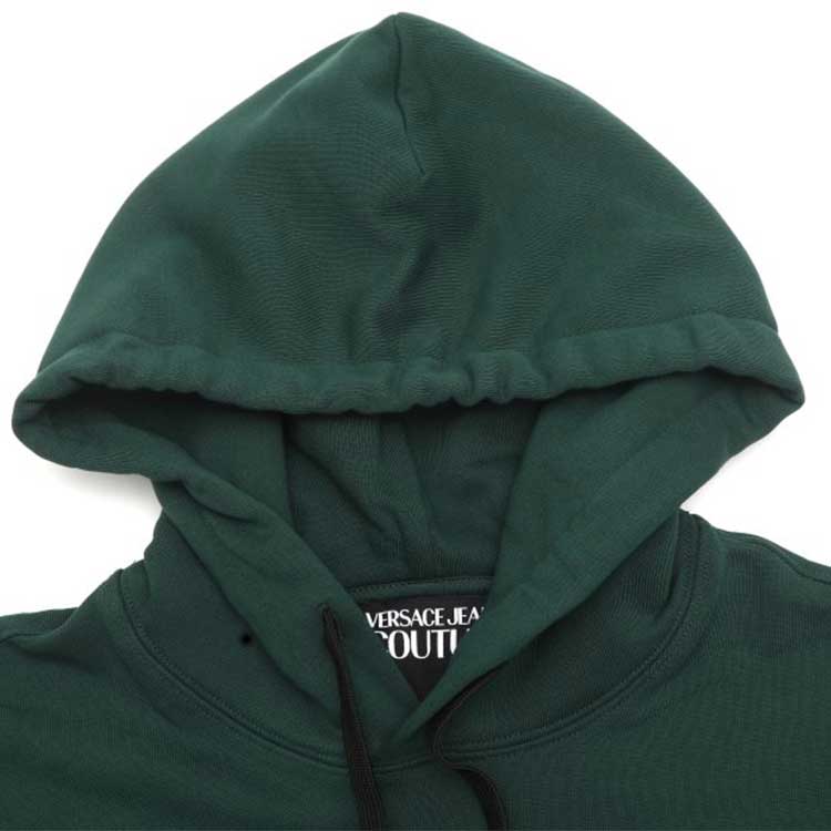 VERSACE JEANS COUTURE FW23 Logo Print Green Hoodie for Men. 75GAIG05-CF00G-119 圖 7