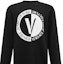 Sizing VERSACE JEANS COUTURE FW23 Baju-T Logo Lengan Panjang Hitam 75GAHG06-CJ01G-899