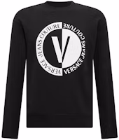 VERSACE JEANS COUTURE FW23 Logo Printed Sweatshirt Black 75GAIG06-CF00G-899 VERSACE JEANS COUTURE FW23 Logo Printed Sweatshirt Black 75GAIG06-CF00G-899