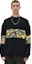 Purchase VERSACE JEANS COUTURE FW23 Printed Crewneck Sweatshirt Black Mens Casualwear 74GAI309-FS063-G89
