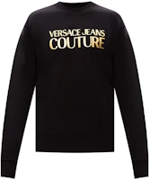 Order VERSACE JEANS COUTURE 金色標誌黑色套頭衛衣 B7GZA7TQ-30318-K42