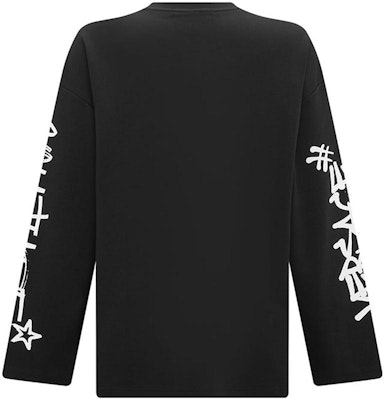 VERSACE JEANS COUTURE Graffiti Logo Streetwear Crewneck Sweatshirt Black 75GAHT17-CJ02O-899 Lookbook VERSACE JEANS COUTURE Graffiti Logo Streetwear Crewneck Sweatshirt Black 75GAHT17-CJ02O-899