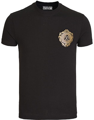 VERSACE JEANS COUTURE Graphic Logo Black Crew Neck T-Shirt Gift Idea B3GWA71F-30454-K42 Buy VERSACE JEANS COUTURE Graphic Logo Black Crew Neck T-Shirt Gift Idea B3GWA71F-30454-K42