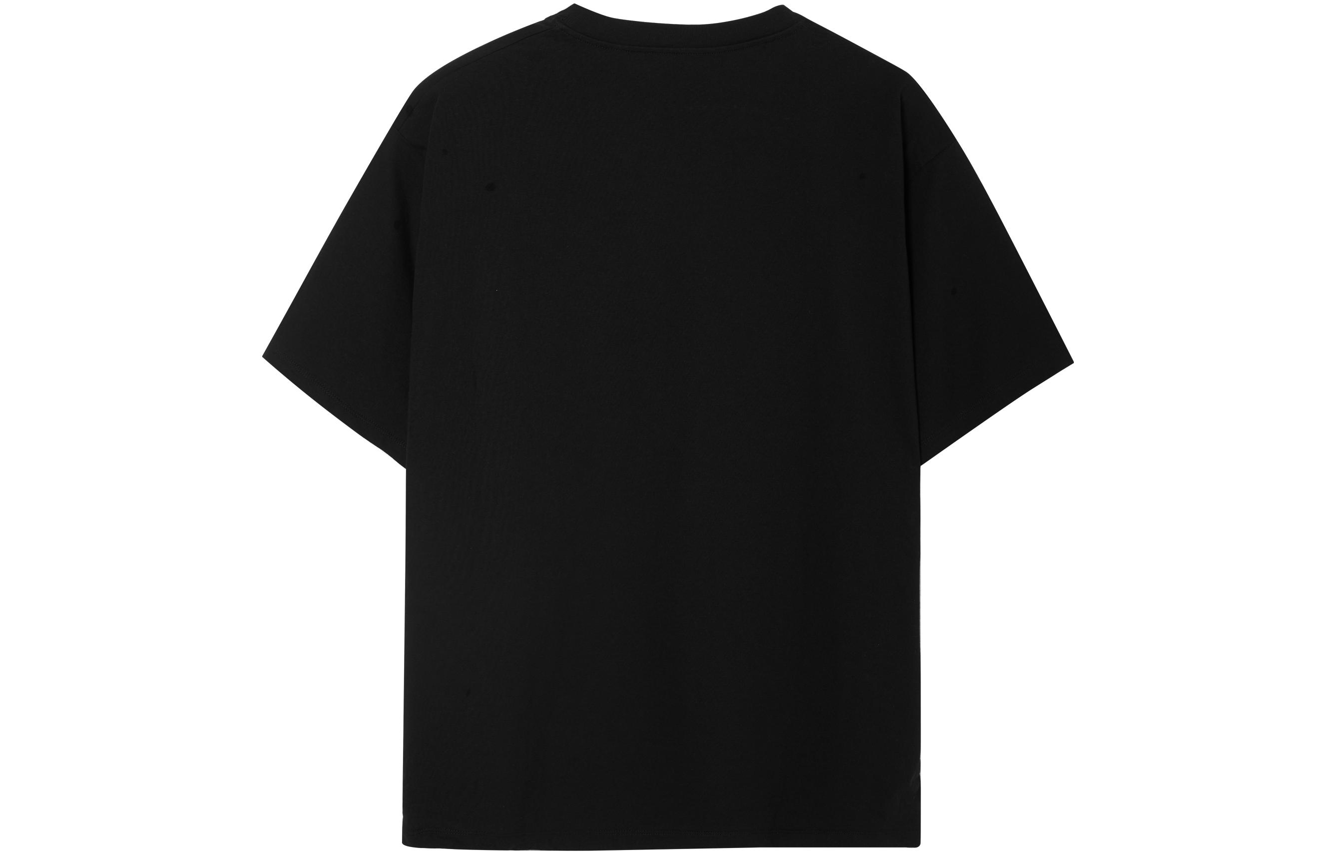 Lookbook VERSACE JEANS COUTURE Graphic Print Crewneck T-Shirt Black SS23  Tee. 74GAHI07-CJ00I-899