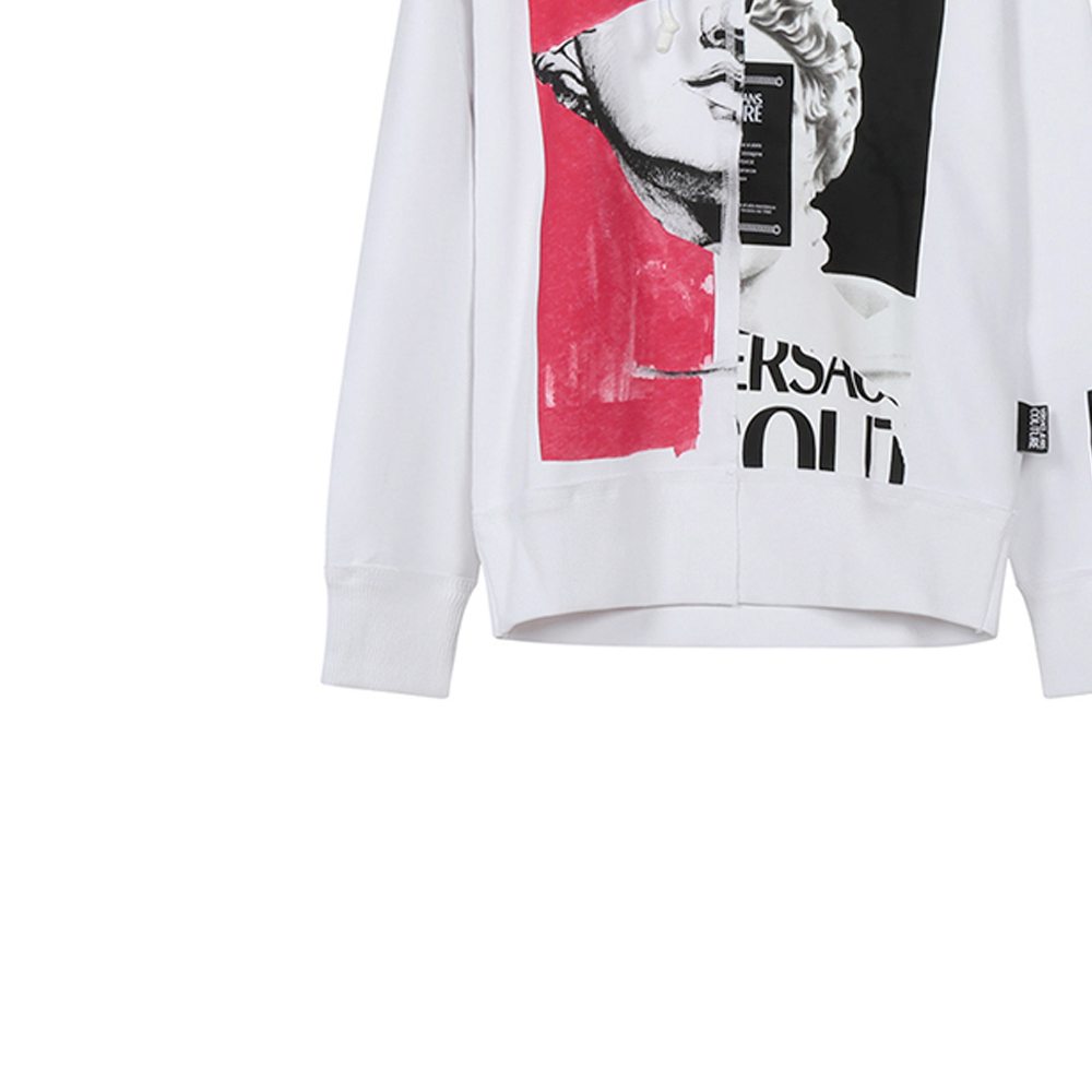 Details for 范思哲牛仔高级定制白色图案印花连帽衫 B7GVA7KF-30328-003