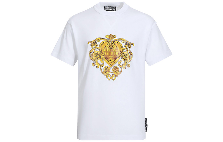 Versace Jeans Couture Heart Graphic White T-Shirt for Men B3GVB7EA-30311-K41 圖 2