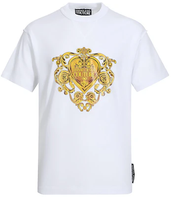 范思哲牛仔心形图案白色男士T恤 B3GVB7EA-30311-K41 Order 范思哲牛仔心形图案白色男士T恤 B3GVB7EA-30311-K41