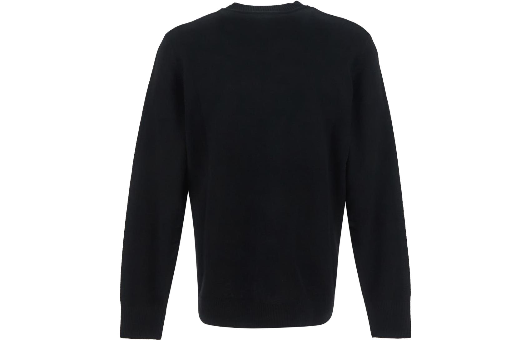 VERSACE JEANS COUTURE Knit Lettering Crewneck Sweater  Black 75GAFML1-CM31H-K42 圖 3