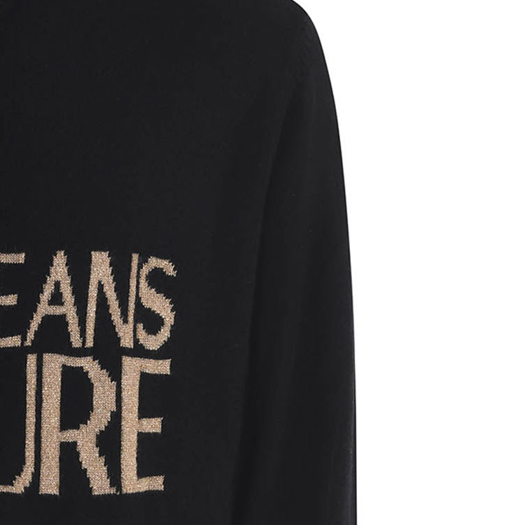 VERSACE JEANS COUTURE Knit Lettering Crewneck Sweater  Black 75GAFML1-CM31H-K42 圖 7