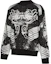 Shop VERSACE JEANS COUTURE Letter Galaxy Black Crewneck Pullover Sweatshirt Men’s. 73GAI3OG-FS054-M89