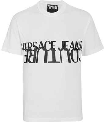 VERSACE JEANS COUTURE Letter Print Crewneck Tee White Gift Recommended B3GZA7KB-30327-003 Buy VERSACE JEANS COUTURE Letter Print Crewneck Tee White Gift Recommended B3GZA7KB-30327-003