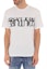 Shop VERSACE JEANS COUTURE Letter Print Crewneck Tee White Gift Recommended B3GZA7KB-30327-003