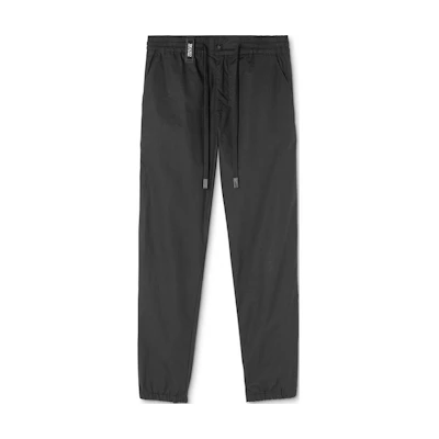 VERSACE JEANS COUTURE Logo Black Jogger Pants Casual Wear Lace-Up. 76GAA110-N0132-899