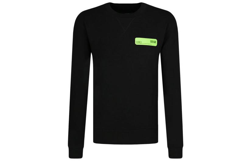 Order Sudadera Negra VERSACE JEANS COUTURE Logo Patch Pullover. B7GZA7TV-30318-899