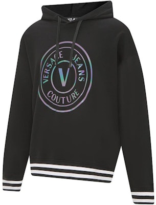 베르사체 진스 쿠튀르 로고 프린트 블랙 후디 남성용 73GAIG01-CF00G-0899 Shop 베르사체 진스 쿠튀르 로고 프린트 블랙 후디 남성용 73GAIG01-CF00G-0899