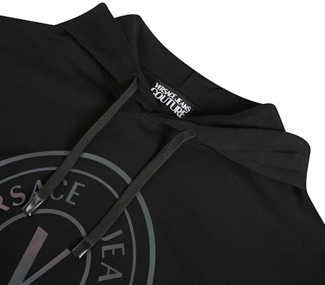 베르사체 진스 쿠튀르 로고 프린트 블랙 후디 남성용 73GAIG01-CF00G-0899 Cheap 베르사체 진스 쿠튀르 로고 프린트 블랙 후디 남성용 73GAIG01-CF00G-0899