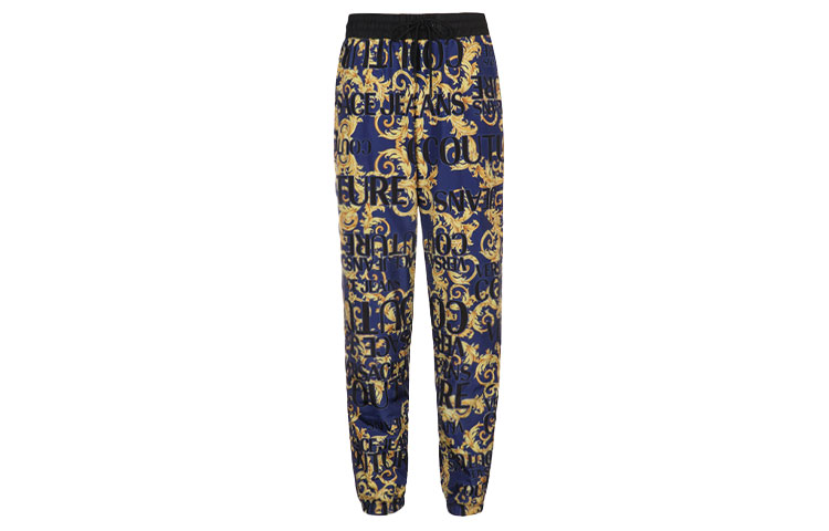 VERSACE JEANS COUTURE Logo Print Casual Pants Blue A2GVA1A8-25076-200 圖 2