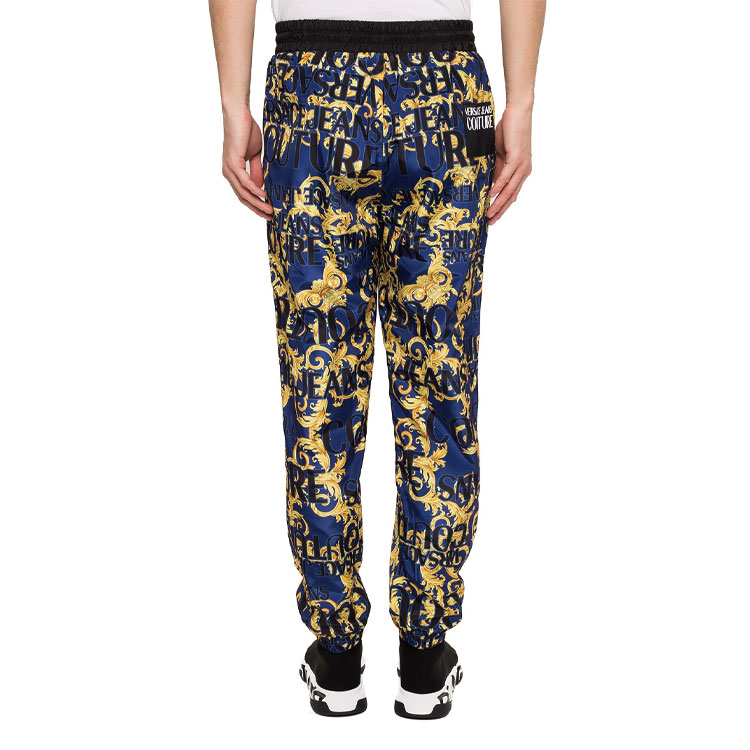 VERSACE JEANS COUTURE Logo Print Casual Pants Blue A2GVA1A8-25076-200 圖 5